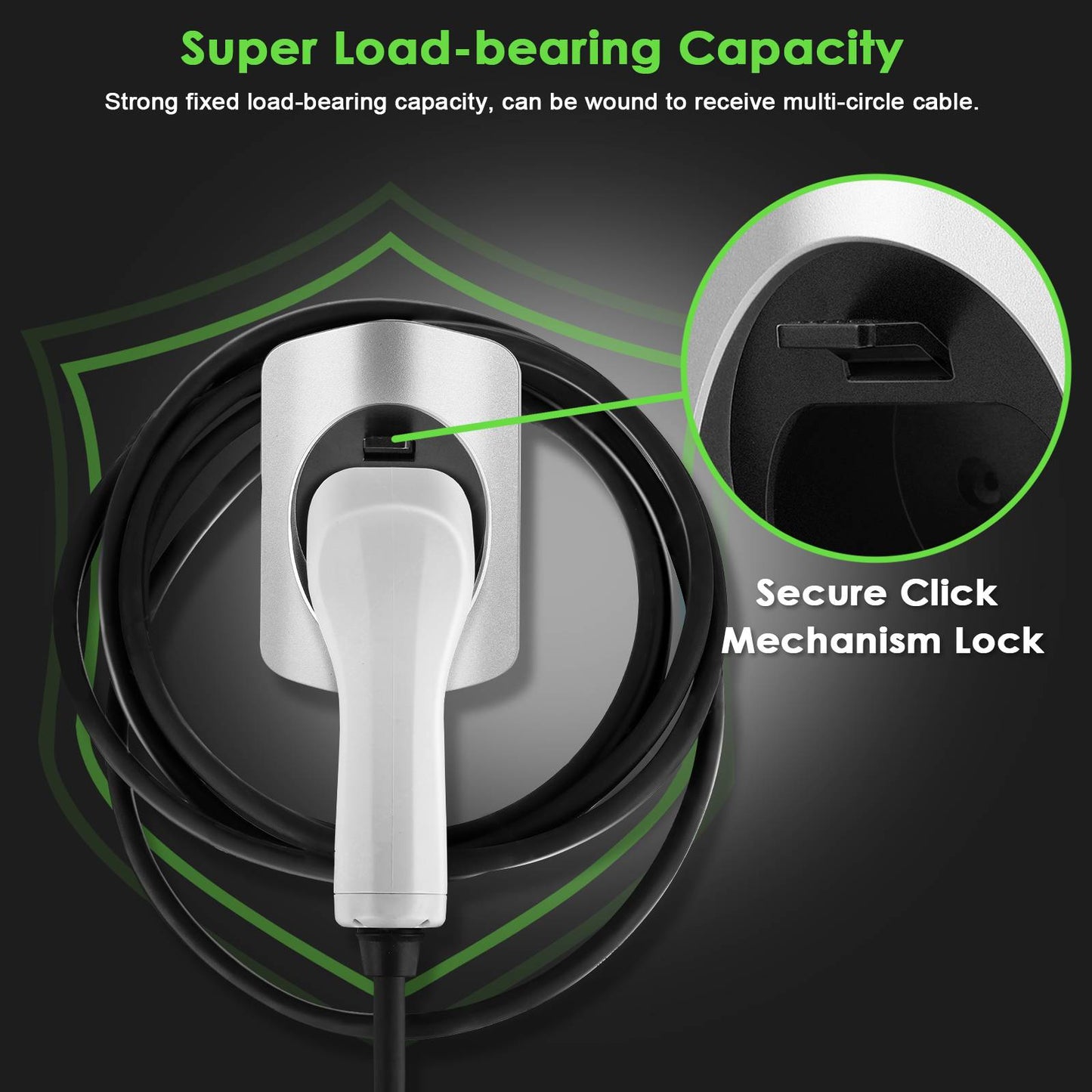 Rheidon Type 2 wall bracket Charging cable holder for electric car