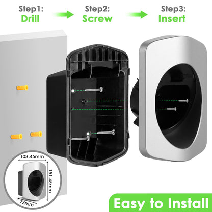 Rheidon Type 2 wall bracket Charging cable holder for electric car