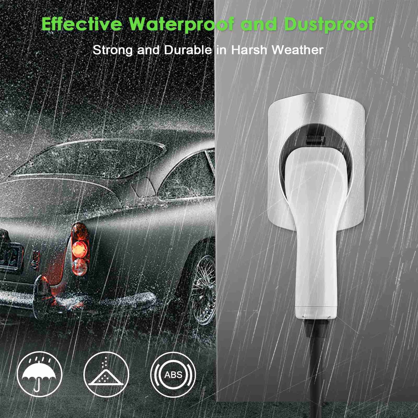 Rheidon Type 2 wall bracket Charging cable holder for electric car
